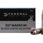 Federal 357 Magnum Ammunition C357G 180 Grain Jacketed Hollow Point 20 rounds