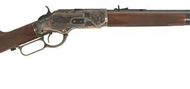 Cimarron CA2010G35 1873 Saddle Rifle .357 Mag/.38 Special 18" 10+1 Case Hardened/Checkered Walnut/Blued Octagonal Barrel