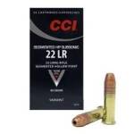 CCI 22LR CCI 0074 Segmented HP Subsonic 40 gr 1050 FPS 50 rounds