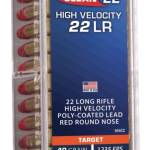 CCI 22 LR Ammunition Clean-22 944CC 40 Grain Red Poly Coated Lead Round Nose 100 Rounds