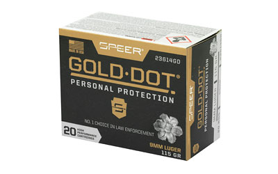 SPR GOLD DOT 9MM 115GR HP 20/200 - Image 3