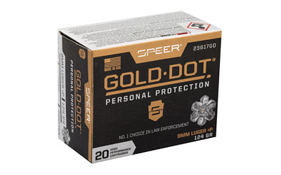 SPR GOLD DOT 9MM+P 124GR HP 20/200 - Image 2