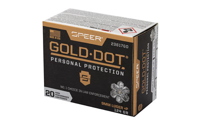SPR GOLD DOT 9MM+P 124GR HP 20/200 - Image 3