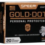 Speer 40 S&W Ammunition Gold Dot 23970GD 165 Grain Gold Dot Hollow Point 20 Rounds