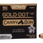SPR GOLD DOT CARRY GUN 9MM 135GR HP