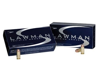 CCI 40 S&W Ammunition Speer Lawman 53652 180 Grain Total Metal Jacket 50 Rounds