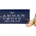 CCI 40 S&W Lawman CCI53955 165 gr TMJ 50 rounds
