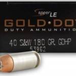CCI 40 S&W Speer Gold Dot CCI53962 180 Grain Jacketed Hollow Point 50 rounds