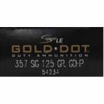 CCI 357 Sig Speer Gold Dot CCI54234 125 gr JHP 50 rounds