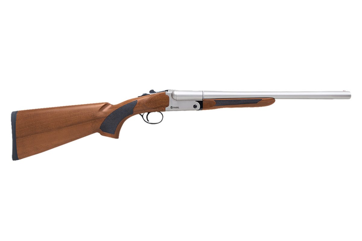 Citadel CITSBS2018NKL Boss Coach Side By Side 20 Gauge 18.5" 2 Rounds Walnut/Nickel