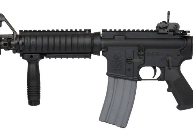 Colt SOCOM Carbine rifle with black finish and collapsible stock