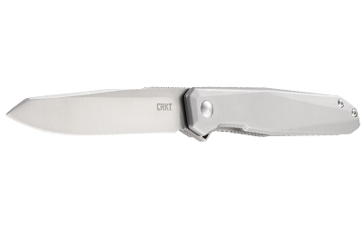 CRKT FACET SILVER 3.37" PLAIN EDGE