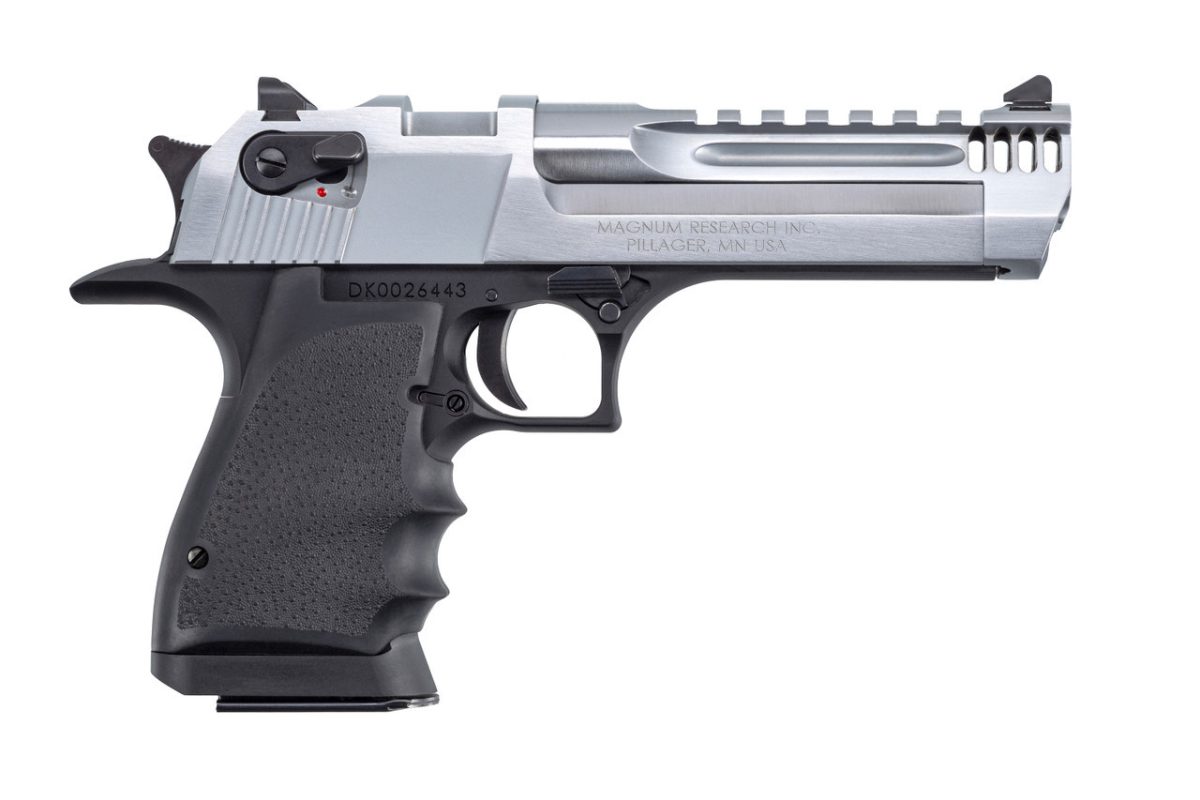 Magnum Research DE357L5BC Desert Eagle Mark XIX 5" .357 Magnum 9+1 Black/Brushed Chrome W/ Integral Muzzle Break