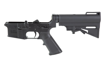 DPMS DP-15 multi-caliber complete lower receiver in black
