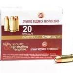 DRT 9mm Ammunition Terminal Shock 85 Grain Jacketed Hollow Point 20 rounds