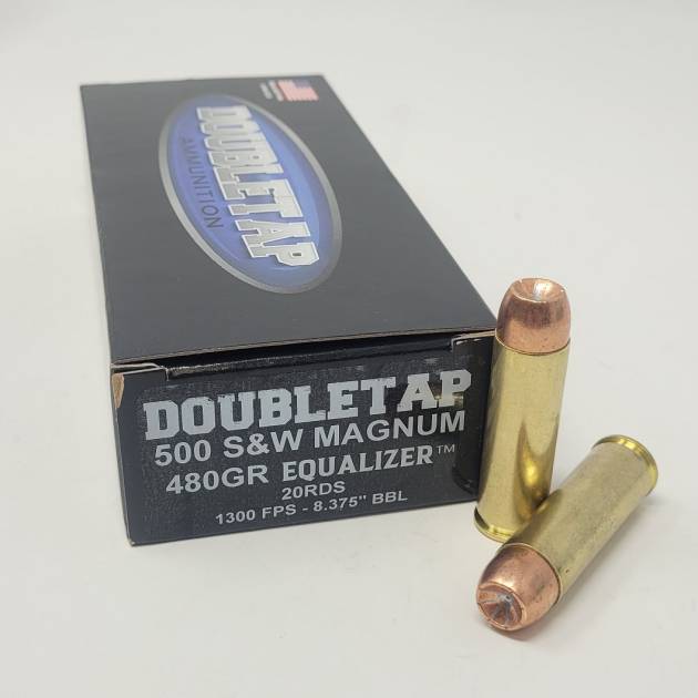 Doubletap 500 S&W Ammunition 500455EQ 455 Grain Equalizer Hollow Point 20 Rounds
