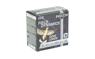 FIOCCHI D&Q 12GA 2.75" #8 25/250 - Image 2