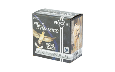 FIOCCHI D&Q 12GA 2.75" #8 25/250 - Image 3