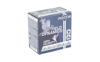 FIOCCHI HV LD 12GA 2.75" #8 25/250 - Image 2