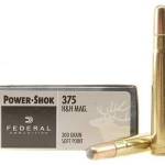 Federal 375 H&H Ammunition Power-Shok F375B 300 Grain Soft Point 20 rounds