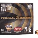 FED HYDRA-SHOK 9MM 124GR HP 20/500