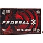 FED AM EAGLE 40S&W 180GR FMJ 100/500