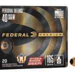 FED HYDSHK DP 40S&W 165GR JHP 20/200