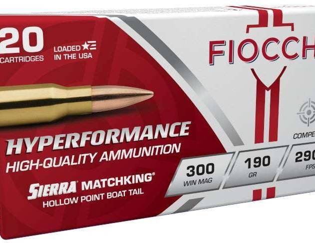 Fiocchi 300 Win Mag Ammunition FI300WMMKE 190 Grain MatchKing Hollow Point 20 Rounds