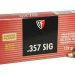 Fiocchi 357 Sig Ammunition FI357SIGAP 124 Grain Full Metal Jacket TC 50 Rounds