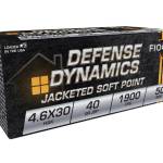 Fiocchi 4.6x30 Ammunition FI46EXB 40 Grain Jacketed Soft Point 50 rounds