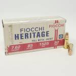 Fiocchi 7.62x25mm Tokarev Ammunition FI762TOK 85 Grain Full Metal Jacket 50 rounds