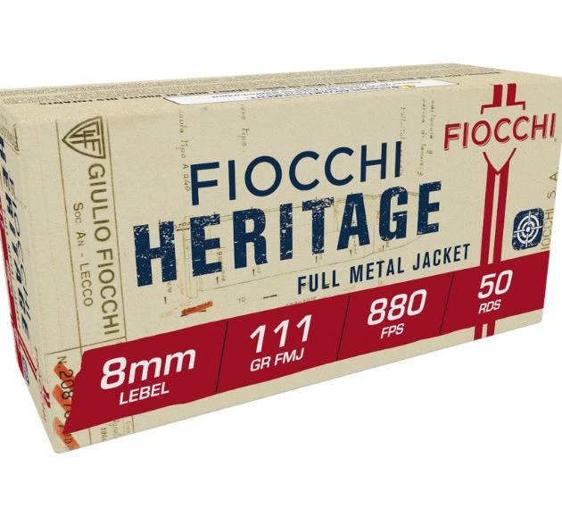 Fiocchi 8mm Lebel Revolver Ammunition FI8L 111 Grain Full Metal Jacket 50 rounds