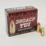 Fort Scott Munitions 380 Auto Ammunition FSM380095SCV 95 Grain Solid Copper Spun 20 Rounds