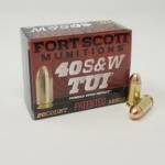 Fort Scott Munitions 40 S&W Ammunition FSM400125SCV 125 Grain Solid Copper Spun 20 Rounds
