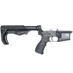FosTech Outdoors multi-caliber complete lower with Tomahawk stock and Sabre Comfort Grip
