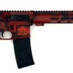 Great Lakes Firearms GL15223B-LRD 223 Wylde 16" 30+1 Battleworn Lipstick Red Cerakote/Nitride Barrel