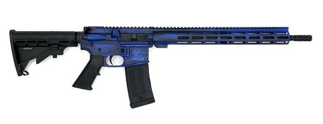 Great Lakes Firearms GL15223B-RYB 223 Wylde 16" 30+1 Battleworn Royal Blue Cerakote/Nitride Barrel