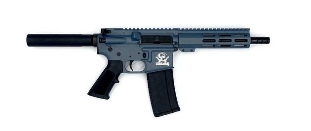 Great Lakes Firearms 223 Wylde GL15223PBLU AR-Pistol 7.5" 1:8" Nitride Barrel Blue Titanium Cerakote