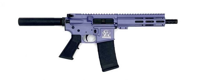Great Lakes Firearms 223 Wylde GL15223PORC AR-Pistol 7.5" 1:8" Nitride Barrel Wild Orchid Cerakote