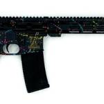 Great Lakes Firearms 223 Wylde GL15223SBLK Saved By The Splatter AR-15 16" 1:8" Nitride Barrel Black & Multi-Colored Splatter Cerakote