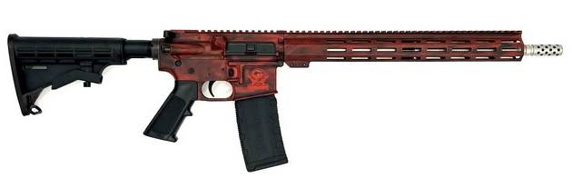 Great Lakes Firearms GL15223SSB-LRD 223 Wylde 16" 30+1 Battleworn Lipstick Red Cerakote/Stainless Barrel