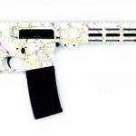 Great Lakes Firearms 223 Wylde GL15223SWHT Saved By The Splatter AR-15 16" 1:8" Nitride Barrel White & Multi-Colored Splatter Cerakote