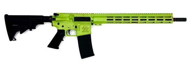 Great Lakes Firearms 223 Wylde GL15223SZOM AR-15 16" 1:8" Nitride Barrel Zombie Splatter Cerakote