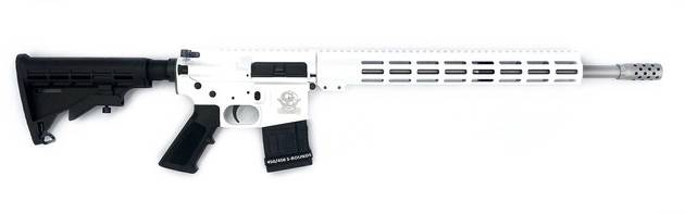 Great Lakes Firearms 450 Bushmaster GL15450SSWHT AR-15 18" 1:24" SS Barrel White Cerakote