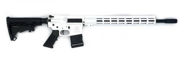 Great Lakes Firearms 450 Bushmaster GL15450WHT AR-15 18" 1:24" Nitride Barrel White Cerakote