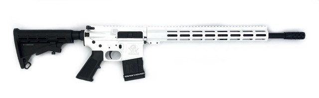 Great Lakes Firearms 450 Bushmaster GL15450WHT AR-15 18" 1:24" Nitride Barrel White Cerakote