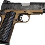 Great Lakes Firearms GL1911-45CSSBRZ 1911 4.25" 8+1 Black/SS Barrel/Bronze