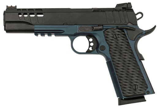 Great Lakes Firearms GL1911-45FSSBLU 1911 5" 8+1 Black/SS Barrel/Blue Titanium