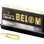 BELOM 7.62X39 BRASS 123GR FMJ 20/480