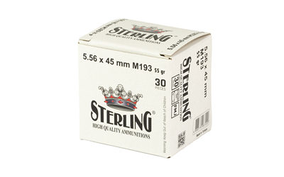 STERLING 5.56 M193 55GR FMJ 30/1500 - Image 3